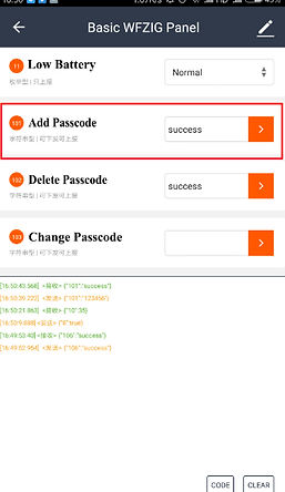 Figure 10 Adding password to the lock B