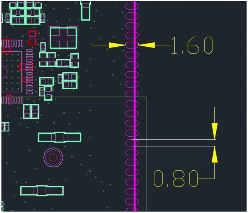 Dimensions of DSOM-090M Behind