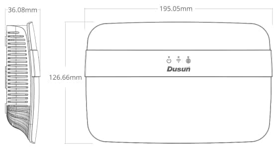 040 Bluetooth-Cellular LTE WiFi Router Gateway dimension