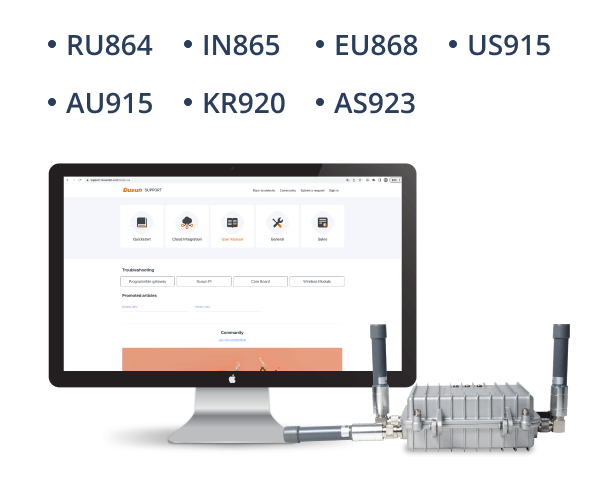 dsgw 014 capacity lorawan frequency