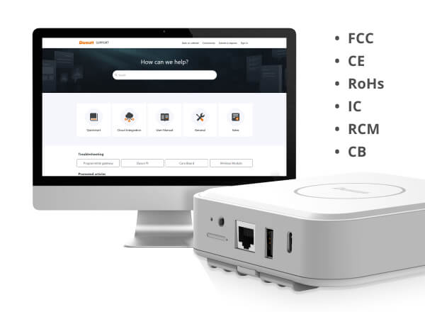 DSGW-210 RK3328 Multi-protocol Smart Gateway, With Li-battery Power Backup 6 dsgw 210 pre certified