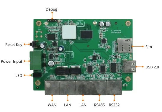 Top of CDGW-006 MT7628AN Gateway board