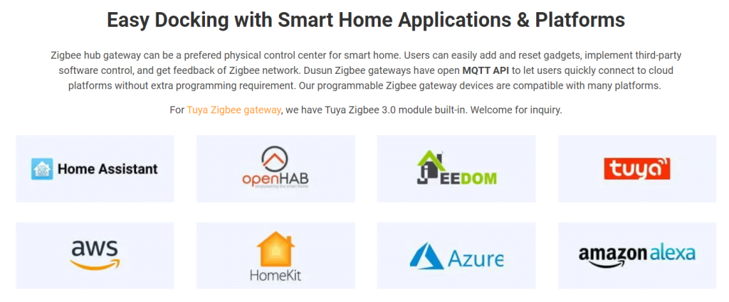 universal zigbee gateway compatible applications and platforms