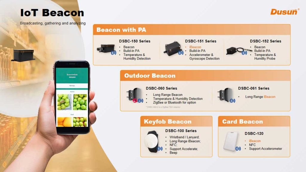 dusun iot bluetooth rssi beacon solution