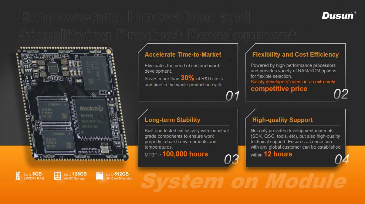 features of dusun iot system on modules