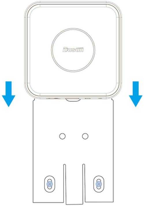 using the mounting bracket to install gateway