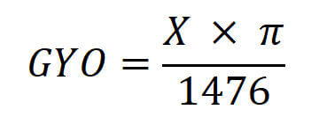 gyroscope conversion formula