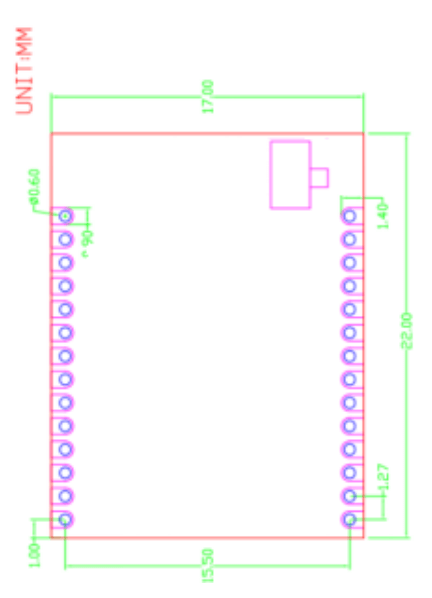 DSM-103 EFR32ZG23 Z-Wave Module 2 dsm 103 dimension