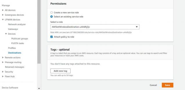 Comment se connecter Dusun Passerelle LoRaWAN vers la plateforme AWS IOT LoRaWAN ? 14 图片 31