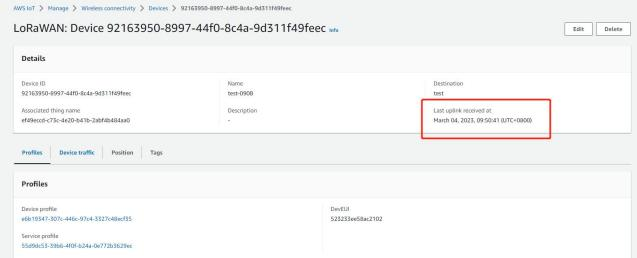 Comment se connecter Dusun Passerelle LoRaWAN vers la plateforme AWS IOT LoRaWAN ? 17 图片 35
