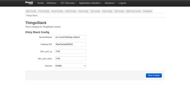 Comment se connecter Dusun Passerelle LoRaWAN vers la plateforme TTN ? 6 图片 6