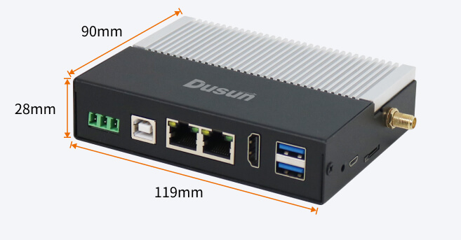 DSGK-061 Smart VNC Edge Computing AI Box | VNC Gateway for Industrial Automation 22 dsgk 061 vnc size
