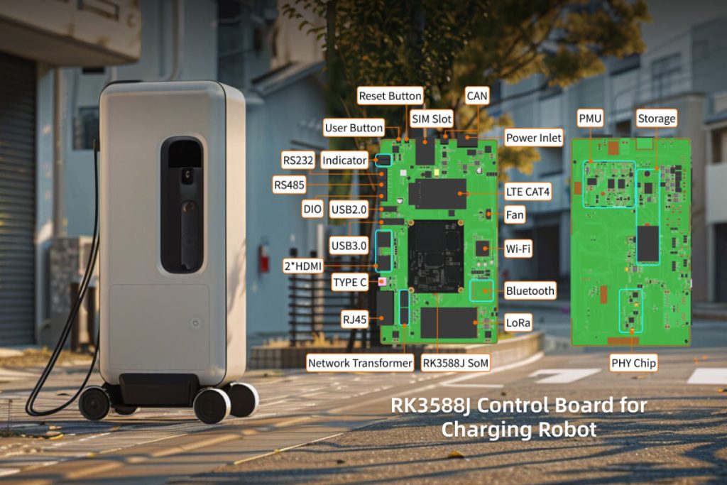 The Feasibility of Using RK3588J to Build Robot Control Board 1 control boards for charging robot dusun