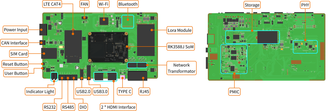 rk3588 agv robot board sol